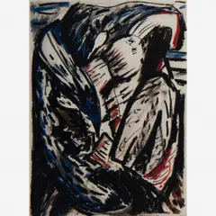 Prometeu, 1985 by Daniel Senise, Pastel oleoso sobre papel, offered Aug 2010