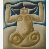 Vicente do Rego Monteiro, Figura sentada, Óleo sobre tela
