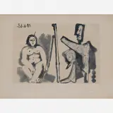 Pablo Picasso, Le Peintre et son modele, Gravura em metal
