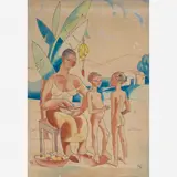 Ismael Nery, Mãe e Filhos, Aquarela sobre papel