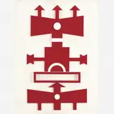 Rubem Valentim, Pintura 5 -Emblema relevo, Acrílica sobre compensado