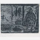 Oswaldo Goeldi, Ventania, Xilogravura