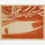 Oswaldo Goeldi, Pôr do sol, Xilogravura