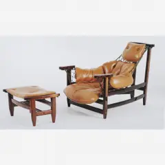 Jean Gillon, Jangada , 1968, Jacarandá da Bahia e couro