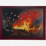 Nelson Leirner, America, America, 2005, Ploter e brinquedos de plástico