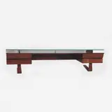 Giuseppe Scapineli, Console, circa 1950, Vidro, madeira e metal
