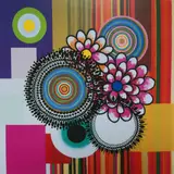 Beatriz Milhazes, Bibi, Wood-Block Print