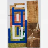 Eltono, invertidos, 2008, Guache e colagem sobre madeira