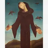 Orlando Teruz, São Francisco de Assis, Óleo sobre tela