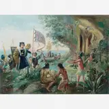 Benedito Calixto, O descobrimento, Óleo sobre tela