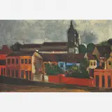 Emeric Marcier, Igreja da Boa Morte - Barbacena, ÓLEO SOBRE TELA
