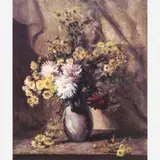 Georgina Albuquerque, Vos Com Flores, Óleo sobre tela