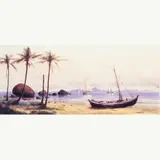 Balliester, MARINHA COM VELEIROS, Óleo sobre tela