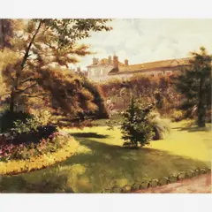 JARDIM DE LUXEMBURGO by Teixeira Da Rocha, ÓLEO SOBRE MADEIRA, offered Dec 2003