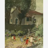 Haydéa Santiago, GRANJA GUARANI- ALTO TERESÓPOLIS, ÓLEO SOBRE MADEIRA