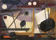 František Gross, Spotlights, 1933, Oil on canvas