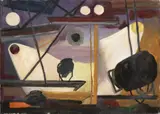František Gross, Spotlights, 1933, Oil on canvas