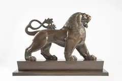 Karel Štipl, Czech Lion, 1920s, Patinated bronze