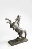 Antonín Kalvoda, A Prancing Horse, 1930s, Patinated bronze