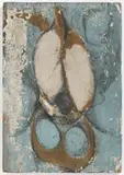 Miroslav Vystrčil, Composition and Self Portrait, 1950s, Oil, bone, wood