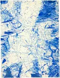 Sam Francis, Blue Drawing, New York 1958, Watercolour on Japan laid paper