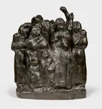 Käthe Kollwitz, Abschiedwinkende Soldatenfrauen II, 1937/38, Bronze