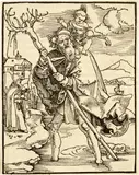Hans Baldung Grien, Der heilige Christophorus, Circa 1505/07 or 1515, Woodcut on laid paper