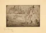 Lyonel Feininger, Der Reeder, 1910/1911, Etching and drypoint on strong laid paper