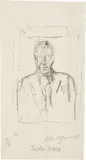 Alberto Giacometti, Portrait de Tristan Tzara II