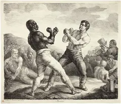 Théodore Géricault, Boxeurs, 1818, Lithograph on wove paper
