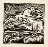 Ernst Ludwig Kirchner, Fehmarnsund, 1913, Woodcut on heavy wove paper