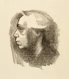 Käthe Kollwitz, Selbstbildnis, 1919, Chalk lithograph