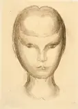 Otto Meyer-Amden, Kopf, Circa 1923, Charcoal on wove paper