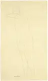 Amedeo Modigliani, Nu debout, Circa 1917/1919, Pencil on thin wove paper