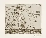 Pablo Picasso, Le sauvetage de la noyée. I, Paris, 17 December 1932, Etching on laid paper