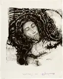 Odilon Redon, Saint Antoine - Antoine fait le signe de la croix et se remet en prière
