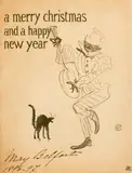 A Merry Christmas by Henri de Toulouse-Lautrec, 1896, Lithograph on wove paper, with text (not designed by the artist), offered Sep 2025
