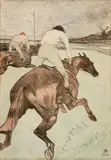 Le Jockey by Henri de Toulouse-Lautrec, 1899, Colour lithograph on thin china paper, offered Sep 2025