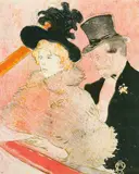 Au concert by Henri de Toulouse-Lautrec, 1896, Colour zincograph on wove paper, trial proof for poster, offered Sep 2025
