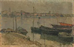 Edouard Vallet, Canal à Chioggia, 1905, Oil on canvas