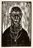 Edvard Munch, Der Urmensch - Primitive Man, 1905, Woodcut on thin Japan laid paper