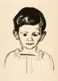 Edvard Munch, Andreas Schwarz, 1906, Lithograph on thin Japan laid paper with watermark