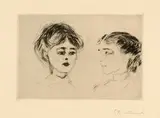 Edvard Munch, Die Krankenpflegerinnen - The Nurses, 1908, Drypoint on firm yellowish wove paper