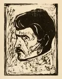 Edvard Munch, Männerkopf in Profil - Man's Head in Profile