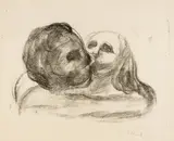 Edvard Munch, Der Kuss - Kiss, 1913, Lithograph on Japan laid paper