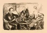 Edvard Munch, Beim Kaffee - After Dinner Coffee
