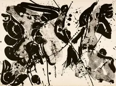Tono by Sam Francis, 1963, Lithograph on BFK Rives wove paper with watermark, offered Sep 2025
