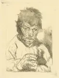 Giovanni Giacometti, Giovanin da Vöja, Around 1907, Etching