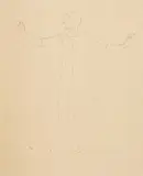 Ferdinand Hodler, Studie zu "Lied in der Ferne", 1906, Pencil on wove paper