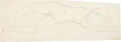 Ferdinand Hodler, Studie zu "Die Liebe", 1907/1908, Pencil on wove paper